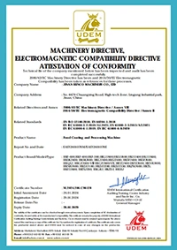 Сертификат CE (оборудование для панировки и пищевой переработки)