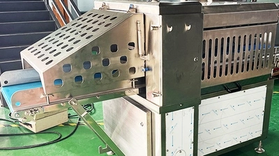 Машина для нарезки замороженного мяса непрерывного действия (кубики/слайсы/полоски)